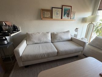 Living Spaces White Nomad Couch