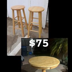 Pub Table & 2 Stools