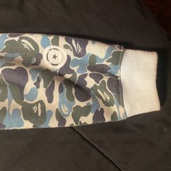 camo blue bathing ape jacket