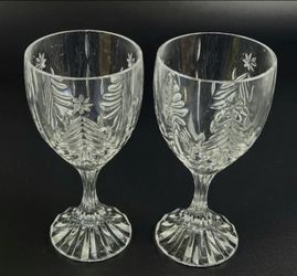 MIKASA " Christmas Tree " wine/water Goblets