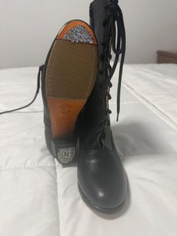 Botas de Piel de Mujer para baile folklorico professionales Hechas en Mexico  Adelitas Talla 25 1/2 - USA 8 1/2