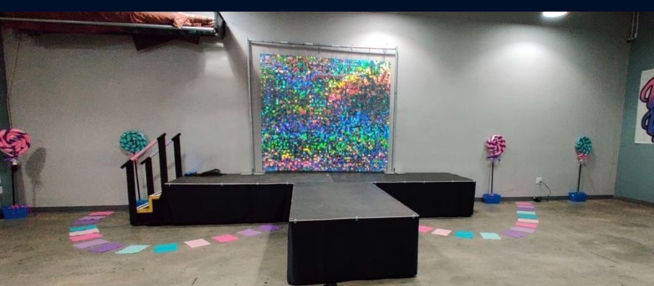 Iridescent Backdrop Panels
