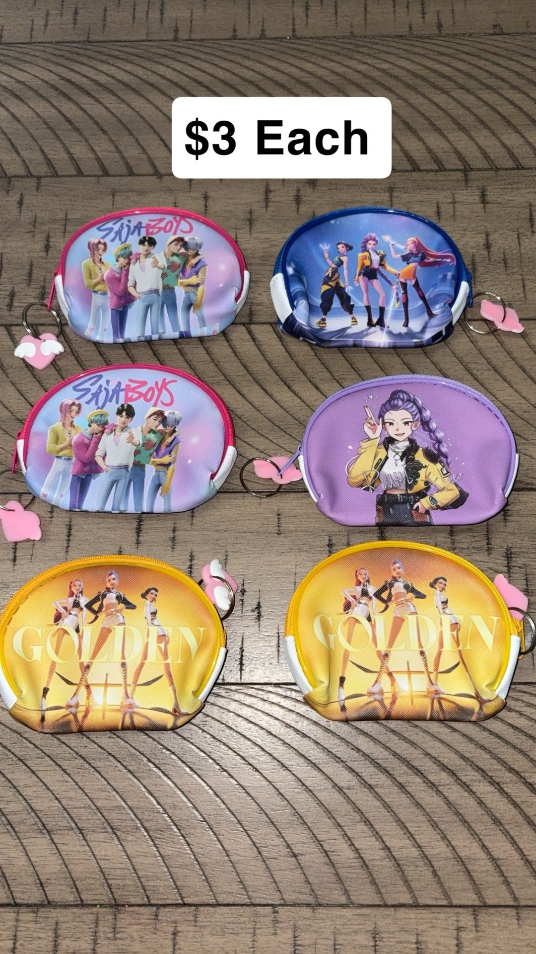 K Pop Coin Bags $3 Each