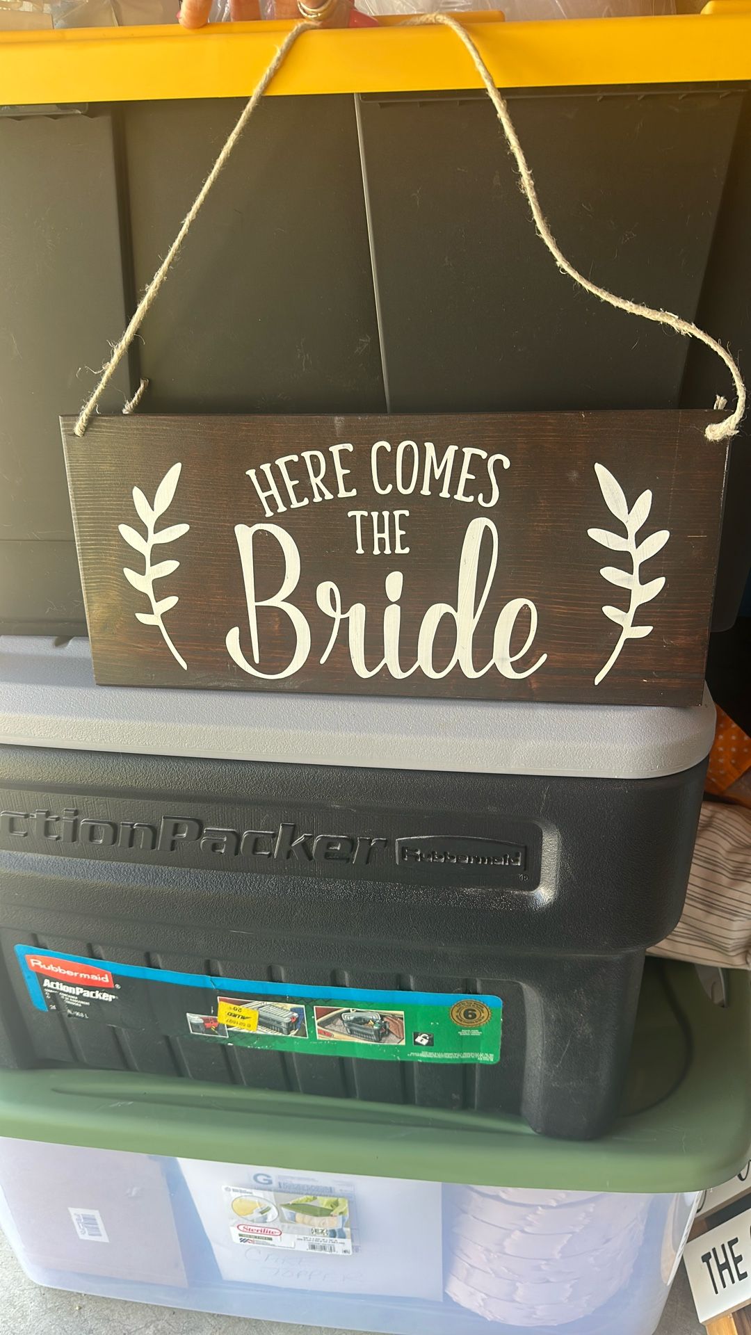 Wedding sign for ringbearer or flower girl to wear