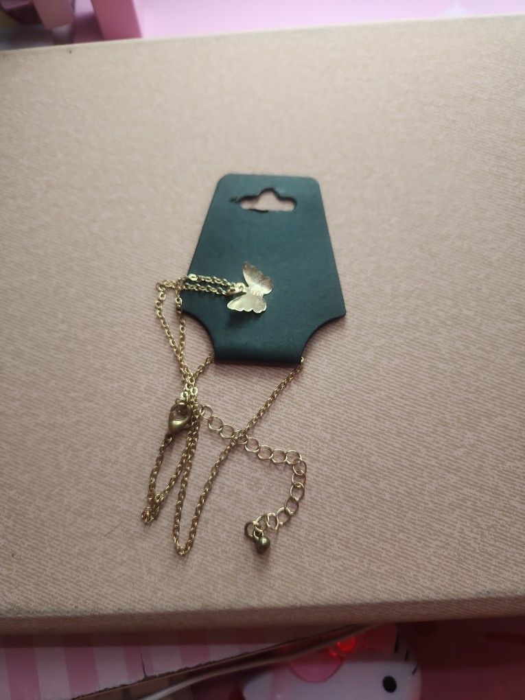 Gold Butterfly Necklace