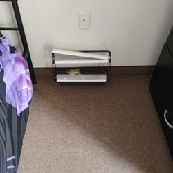 3 Piece Black And White Bathroom Shelves 