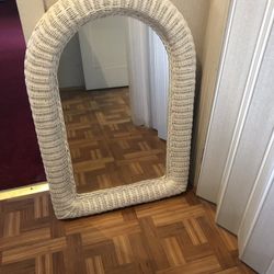 Wicker Mirror   