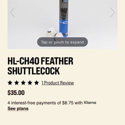HL-CH40 feather Shuttlecocks