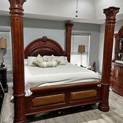 King Bedroom Set AICO by Micheal Amini