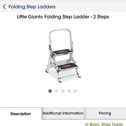 Escalera  De 2 Steps Herví Duty300 Libras Nuevas 