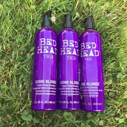 Bead head  dumb blond  purple toning shampoo set of 3 