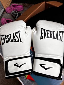 WHITE Boxing Gloves
