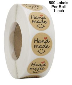 Round Handmade Stickers 2000pcs Craft Project Adhesive Paper Supplies For Kid Students Making