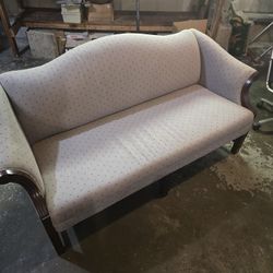 Wood Couch (Office Reception, Home)