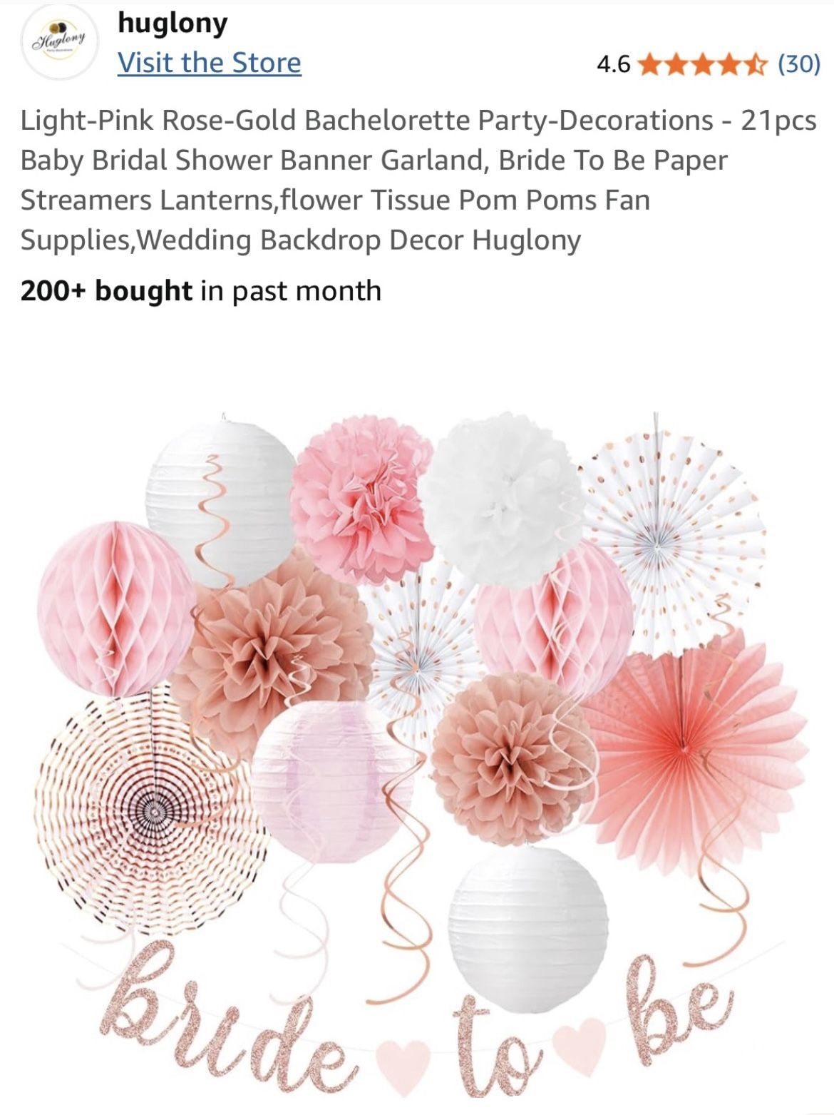 Bachelorette Party Bride To Be Bridal Decor