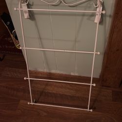 Vintage Over The Door Towel Rack