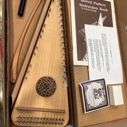Unicorn Strings Folk Bowed Psaltery Hammered Dulcimer Cherry wood Bow Kit
