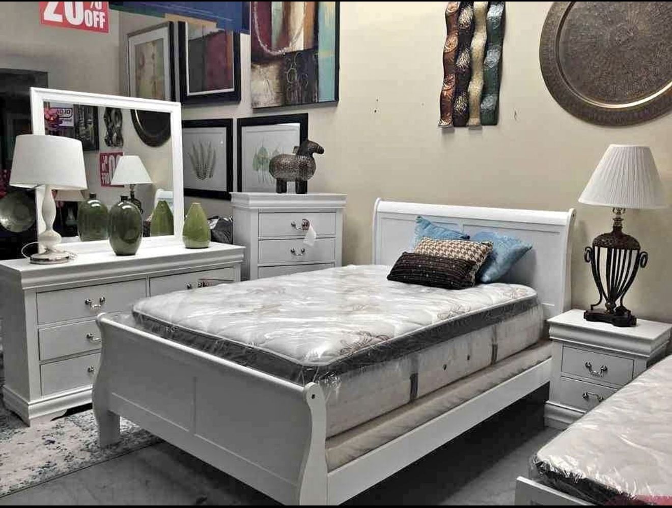 GORGEOUS, STURDY Bedroom Set at an AMAZING PRICE!