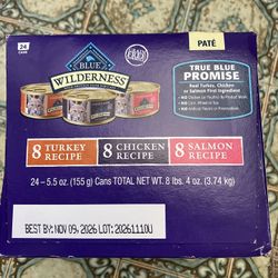 Blue Buffalo - Blue Wilderness - Pate - Variety Pack - Turkey, Chicken, Salmon