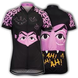 Sesame Street Women's The Count Cycling Jersey Small - NEW! $4