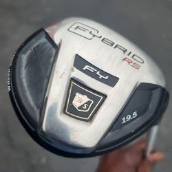 Wilson Staff Fybrid RS utility club featuring a 19.5-degree loft,