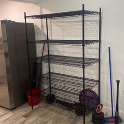 Metal Shelving Black Finish