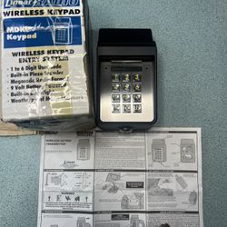 LINEAR RADIO MDKP WIRELESS ENTRY SYSTEM