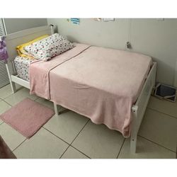 White Bedroom Set w/ New 12” Mattress