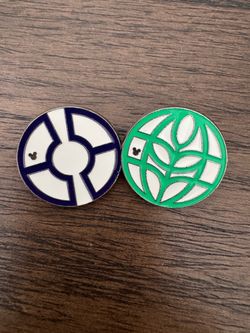 Disney Hidden Mickey Trading Pins Set 3 & 4 of 5 Enamel Epcot Style