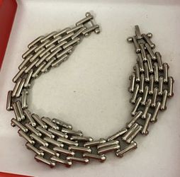 Pulsera Stainless Tejida Joya Antigua