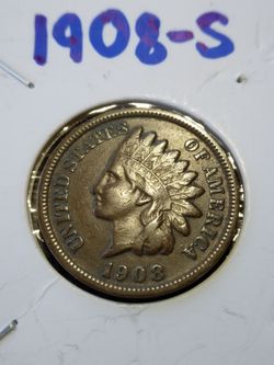 1908 S XF KEY DATE INDIAN HEAD CENT