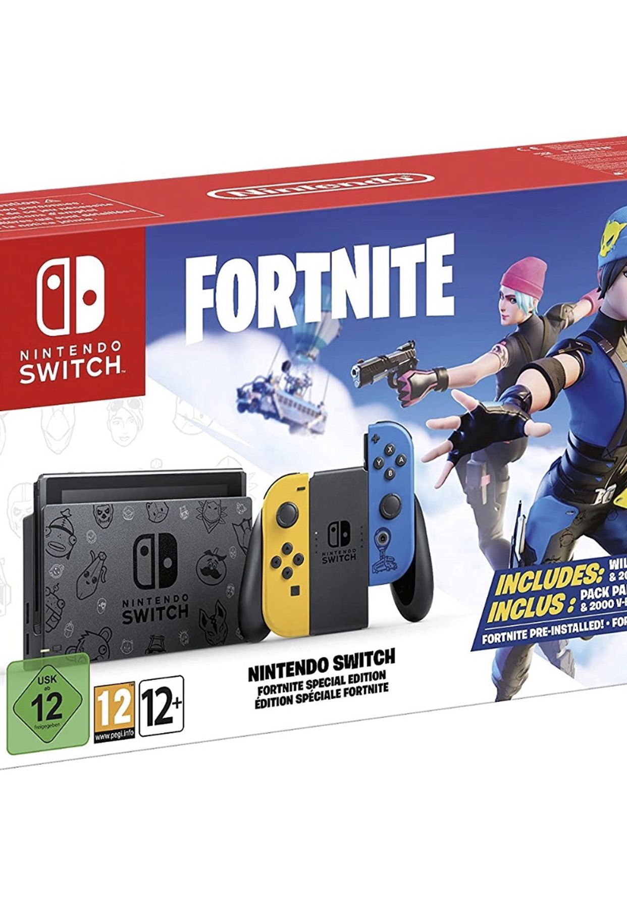 Nintendo Switch Rare Fortnite Edition With Code