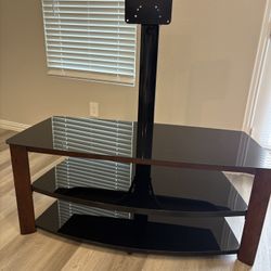 TV Stand - Glass, Metal & Wooden