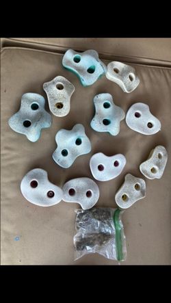 Climbing pegs for a climbing wall, playground