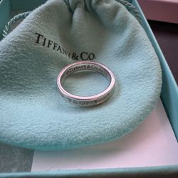 Tiffany 1837 Silver Ring Size 7.5
