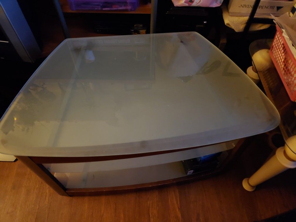 Glass TV Stand Fit Upto 54-inch. W40 x H23 & D24