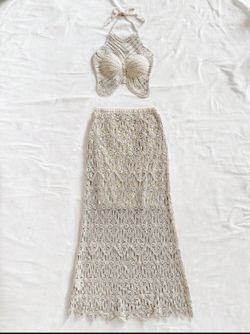 Beige Crochet Set