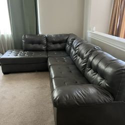 Large Gray Sectional Couch