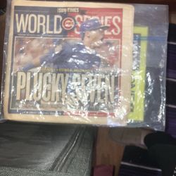 Cubs newspaper from 2016