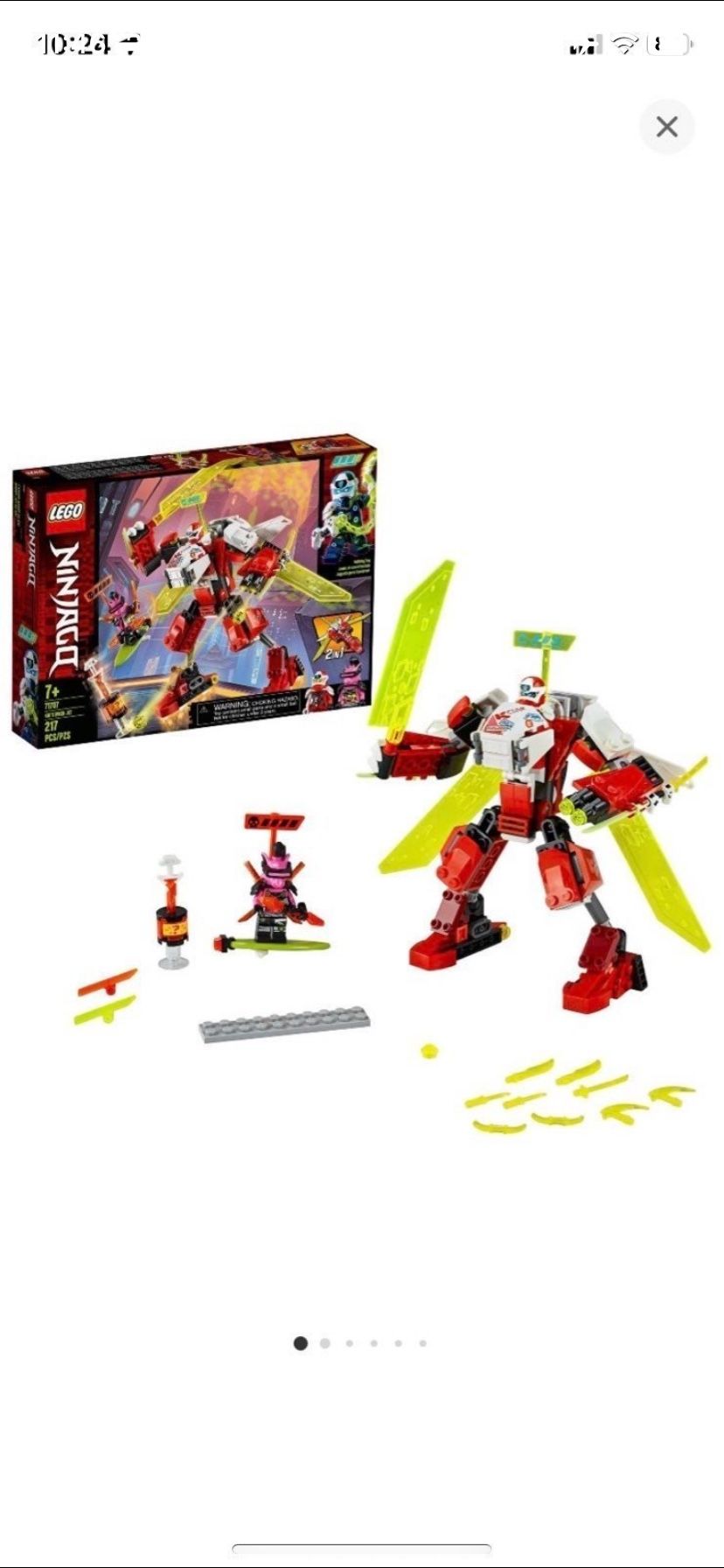 LEGO NINJAGO Kai's Mech Jet 71707 Ninja Car Building Kit Brand NEW