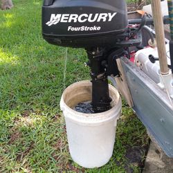 6 Hp Mercury 4 Stroke Short Shaft Runs Great