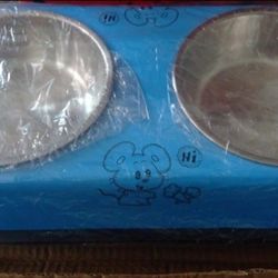 Small Dog Cat Water Food Bowls Short Elevated No Spill Base