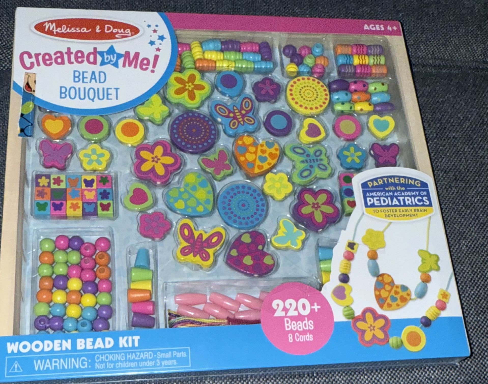 🎨 Kit de Cuentas de Madera Melissa & Doug – Bead Bouquet