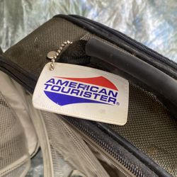 American Tourister carry-on luggage