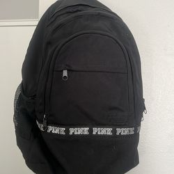 PINK Black  Book bag
