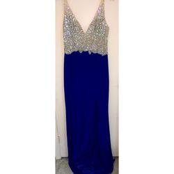 Royal blue mermaid dress