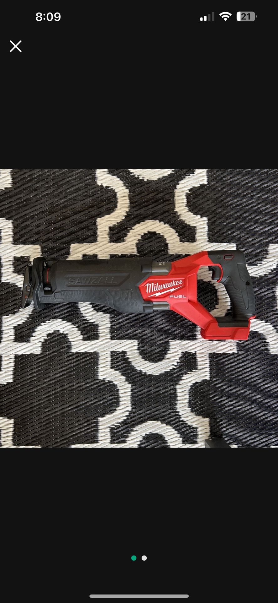 18V Milwaukee Sawzall 