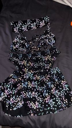 Reflective bathing suit/rave outfit