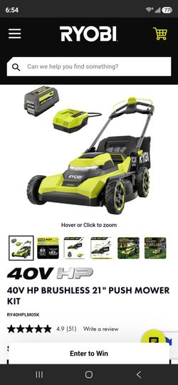 40V HP BRUSHLESS 21" PUSH MOWER KIT