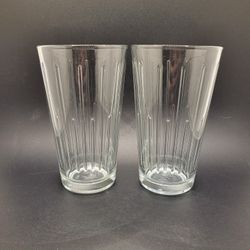 Set Of 2 Vintage Uptown Crystal Highball Glasses